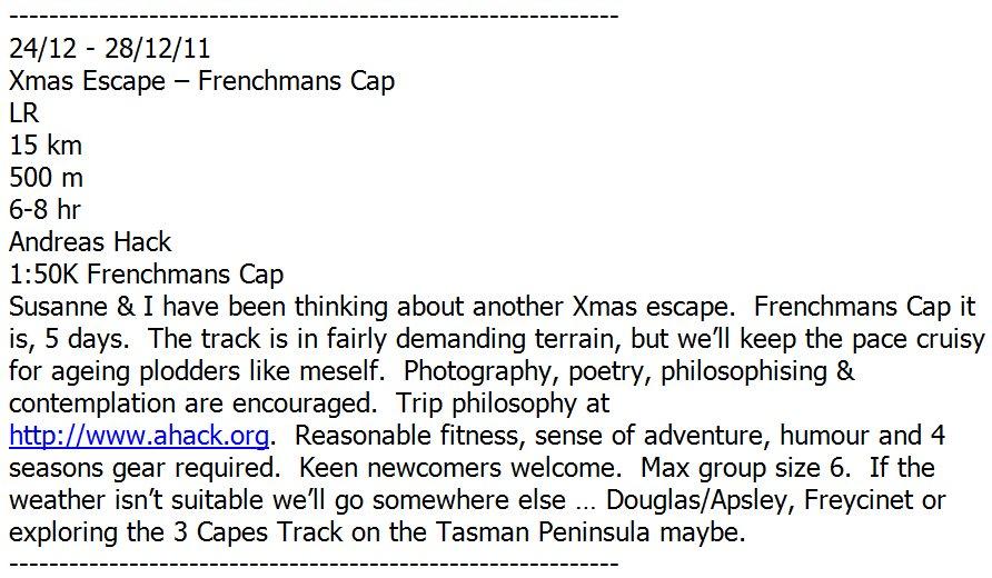 2011-12-24 Xmas Esc Frenchmans Cap (00).jpg